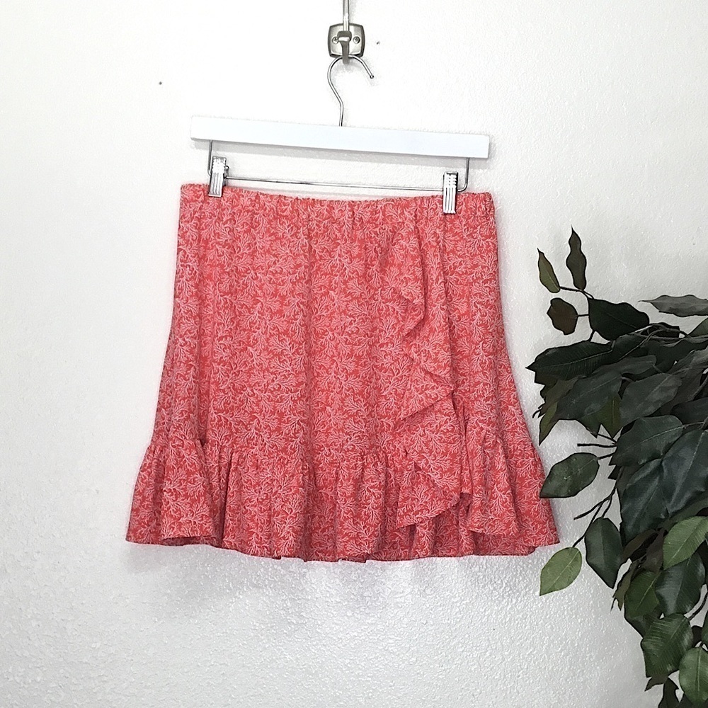 Michael Kors Floral Ruffle Skirt